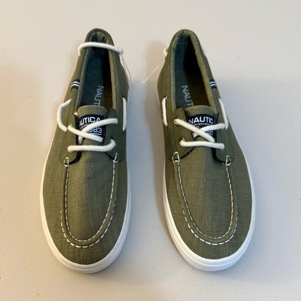 Nautica Men's Green Canvas Shoes